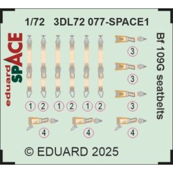 Bf 109G seatbelts SPACE 