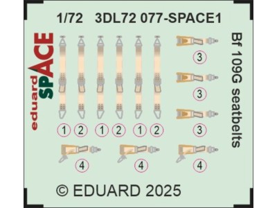 Bf 109G seatbelts SPACE 
