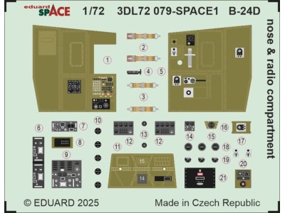 B-24D nose & radio compartment SPACE for Airfix 