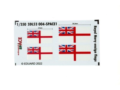 Royal Navy ensign flags SPACE 