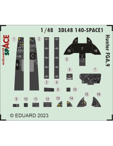 Hunter FGA.9 SPACE 1/48 AIRFIX 