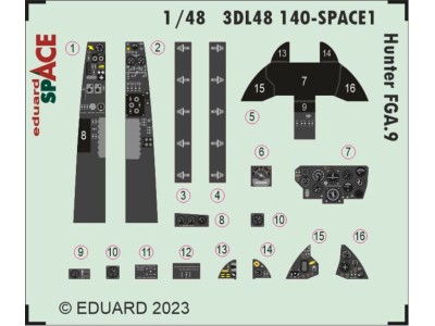 Hunter FGA.9 SPACE 1/48 AIRFIX 