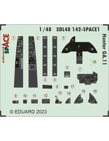Hunter GA.11 SPACE 1/48 AIRFIX 