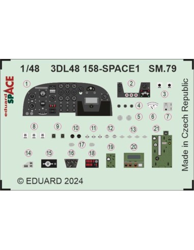 SM.79 SPACE 1/48 EDUARD 