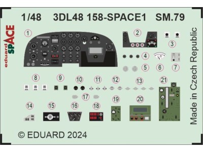 SM.79 SPACE 1/48 EDUARD 
