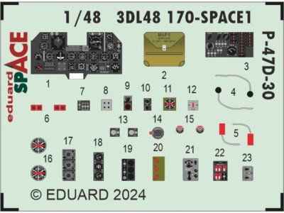 P-47D-30 SPACE 1/48 MINIART 