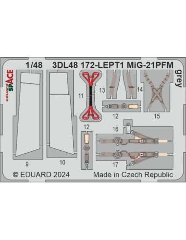 MiG-21PFM grey SPACE 1/48 EDUARD 