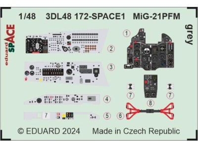 MiG-21PFM grey SPACE 1/48 EDUARD 