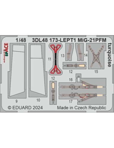 MiG-21PFM turquoise SPACE 1/48 EDUARD 