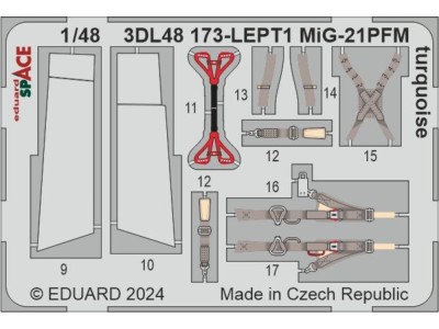MiG-21PFM turquoise SPACE 1/48 EDUARD 