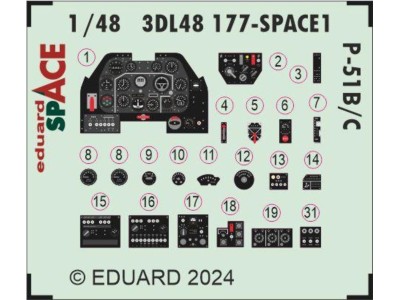 P-51B/C SPACE  EDUARD 