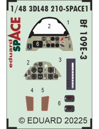 Bf 109E-3 SPACE  HOBBY BOSS 