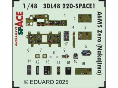 A6M5 Zero (Nakajima) SPACE  EDUARD 