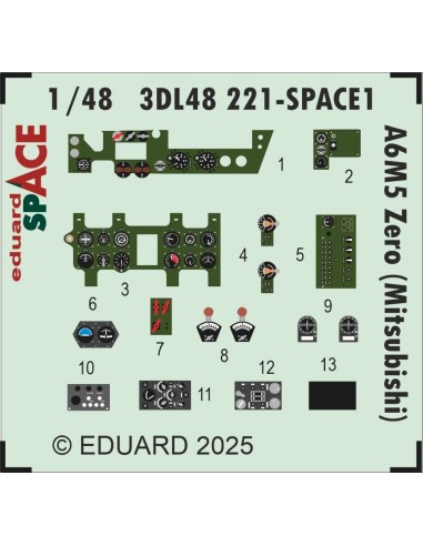 A6M5 Zero (Mitsubishi) SPACE  FINE MOLDS 