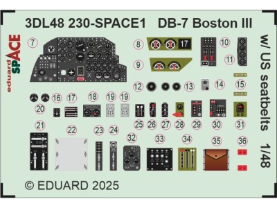 DB-7 Boston III w/ US seatbelts SPACE  HKM 