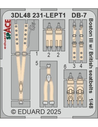DB-7 Boston III w/ British seatbelts SPACE  HKM 