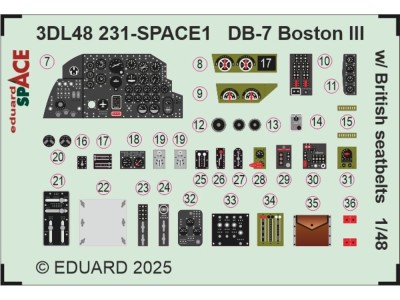 DB-7 Boston III w/ British seatbelts SPACE  HKM 
