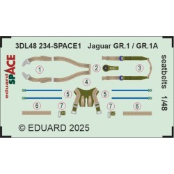 Jaguar GR.1 / GR.1A seatbelts SPACE  AIRFIX 
