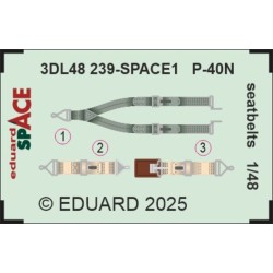 P-40N seatbelts SPACE  EDUARD 