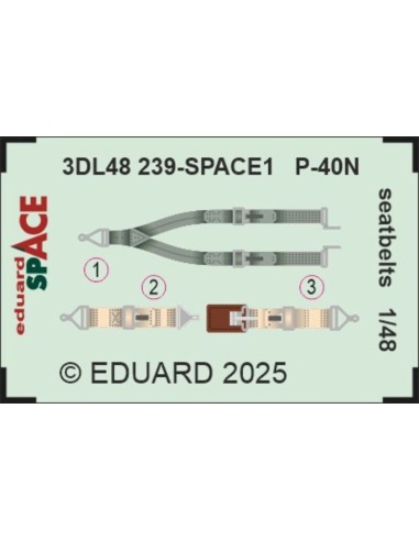 P-40N seatbelts SPACE  EDUARD 