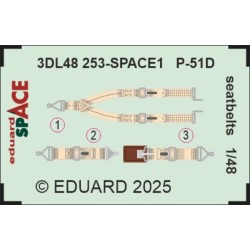 P-51D seatbelts SPACE 1/48 for Eduard 