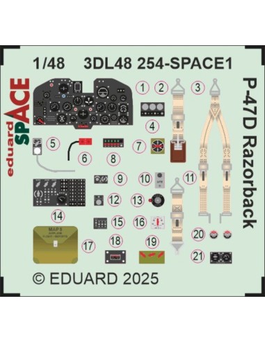P-47D Razorback SPACE for Miniart 