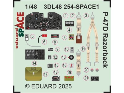 P-47D Razorback SPACE for Miniart 