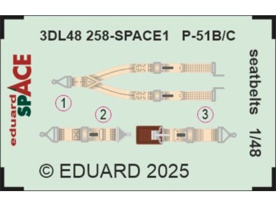 P-51B/C seatbelts SPACE 