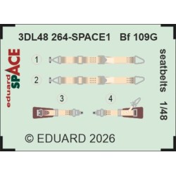 Bf 109G seatbelts SPACE 