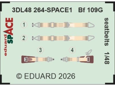 Bf 109G seatbelts SPACE 