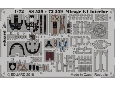 Mirage F.1 interior for Special Hobby 