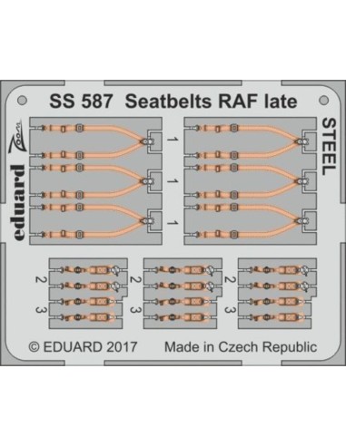 Seatbelts RAF late STEEL 