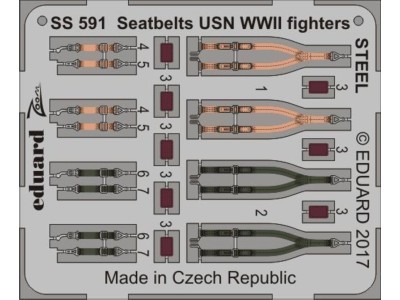 Seatbelts USN WWII fighters STEEL 