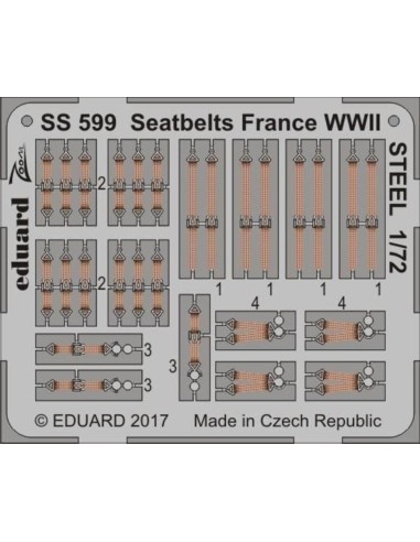 Seatbelts France WWII STEEL 