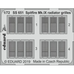 Spitfire Mk.IX radiator grilles f.Eduard 