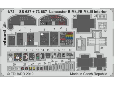Lancaster B Mk.I/B Mk.III interior for Airfix 