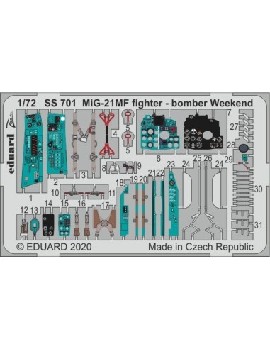 MiG-21MF fighter-bomber Weekend for Eduard 