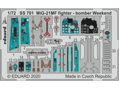 MiG-21MF fighter-bomber Weekend for Eduard 