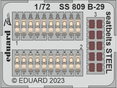 B-29 seatbelts STEEL 1/72 HOBBY 2000 / ACADEMY 