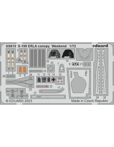 S-199 Erla canopy Weekend 1/72 