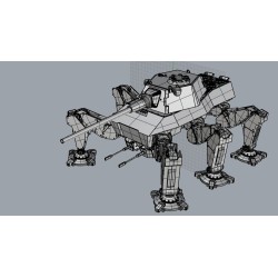 German High mobility Mech , sinper with 105mm/L68 gun 