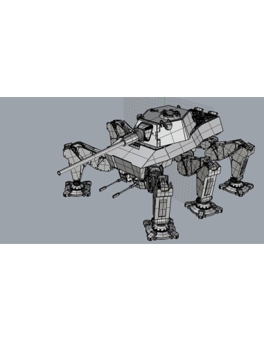 German High mobility Mech , sinper with 105mm/L68 gun 