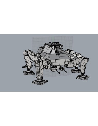 German High mobility Mech , sinper with 105mm/L68 gun 