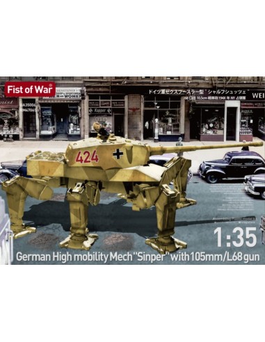 German High mobility Mech , sinper with 105mm/L68 gun 