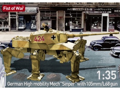 German High mobility Mech , sinper with 105mm/L68 gun 