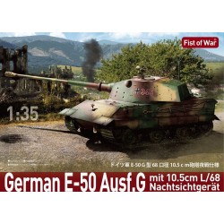 Fist of War German E50 Ausf.G with L68 10.5cm gun tank 