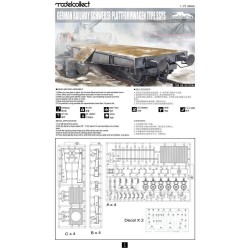 German Railway Schwerer Plattformwagen Type ssys 1+1 pack 