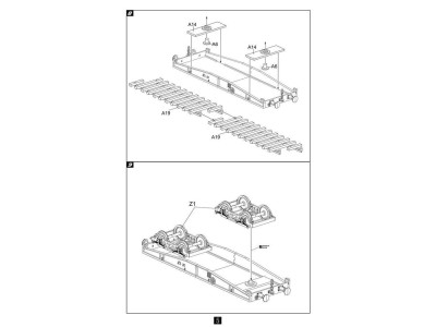 German Railway Schwerer Plattformwagen Type ssys 1+1 pack 
