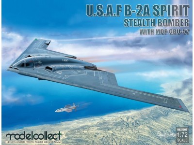 USAF B-2A Spirit Stealth Bomber with Mop GBU-57 
