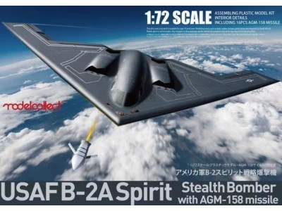 USAF B-2A Spirit Stealth Bomber with AGM-158 missile 